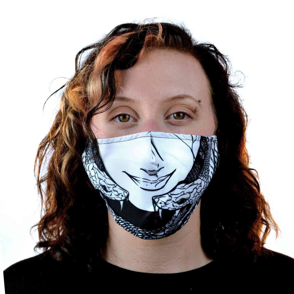 Heartless - MEDUSA Masker - Mondkapje - Zwart